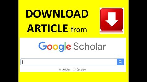 google scholar pdf download.